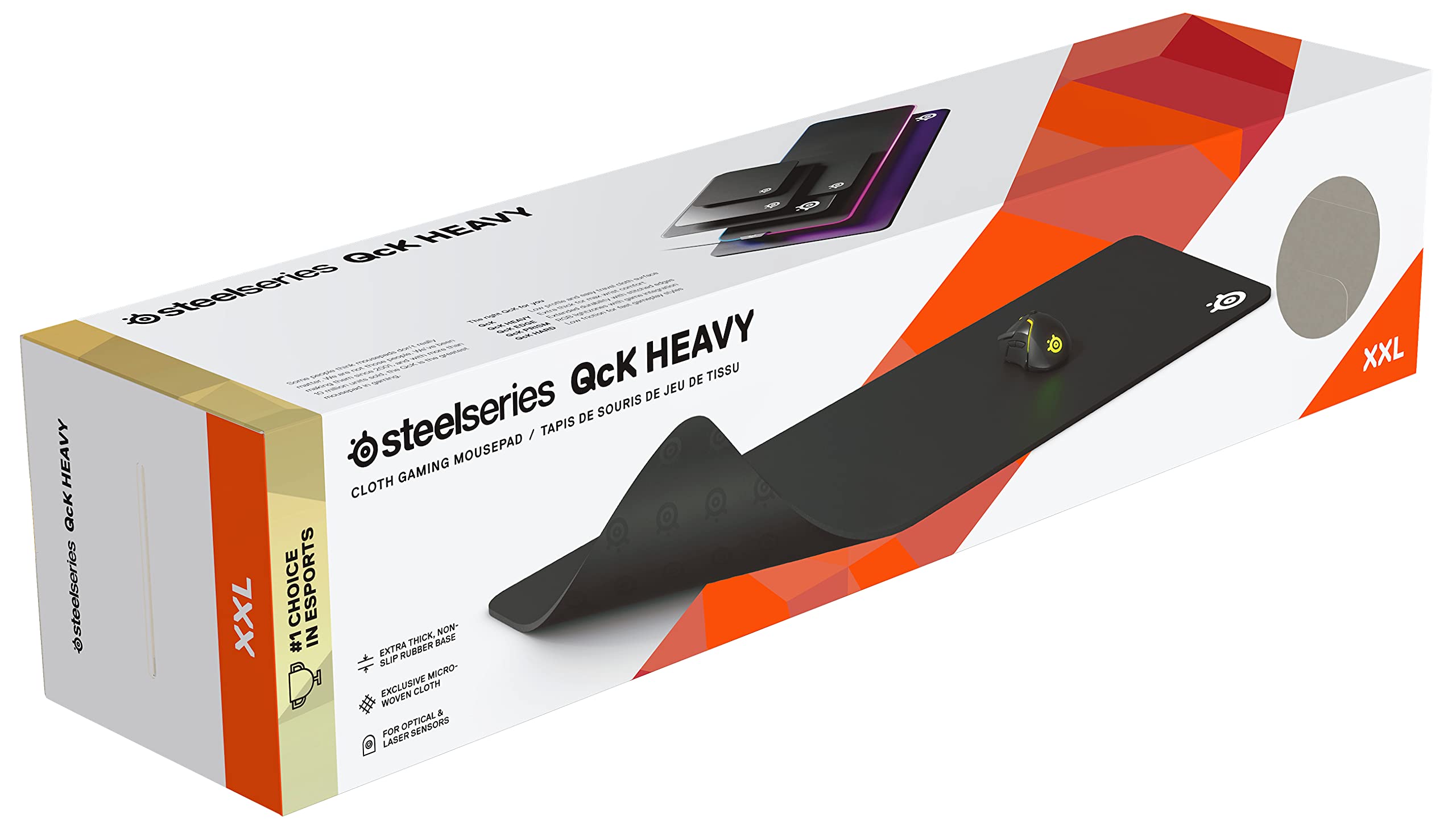SteelSeries QcK Gaming-Mauspad, XXL dicker Stoff, geeignet für Schreibtische