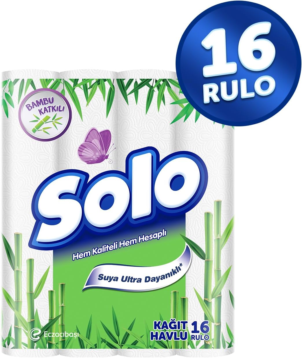 SOLO Bambu Katkılı Kağıt Havlu 16'lı