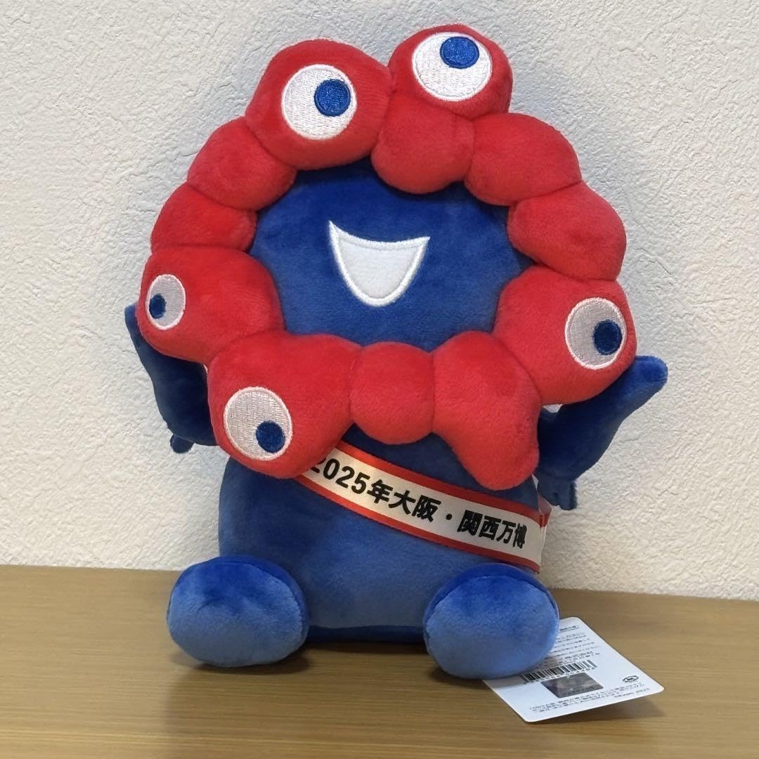 ミャクミャク たこ焼き タスキ ぬいぐるみ 関西万博2025 会場限定 もちもち 公式 ミャクミャク 記念タスキ ぬいぐるみ 万博 会場限定 完売