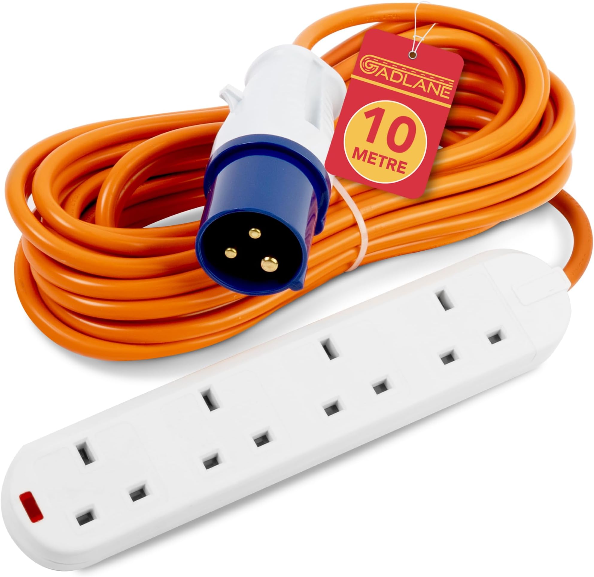 Xtremeauto 16amp Splitter Electric Cable - 16amp to X2 16amp Sockets, 2 ...