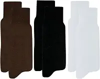 Kit 3 Pares Meia Social Mash Algodão Cano Longo Lisa Masculino