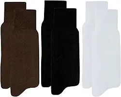 Kit 3 Pares Meia Social Mash Algodão Cano Longo Lisa Masculino