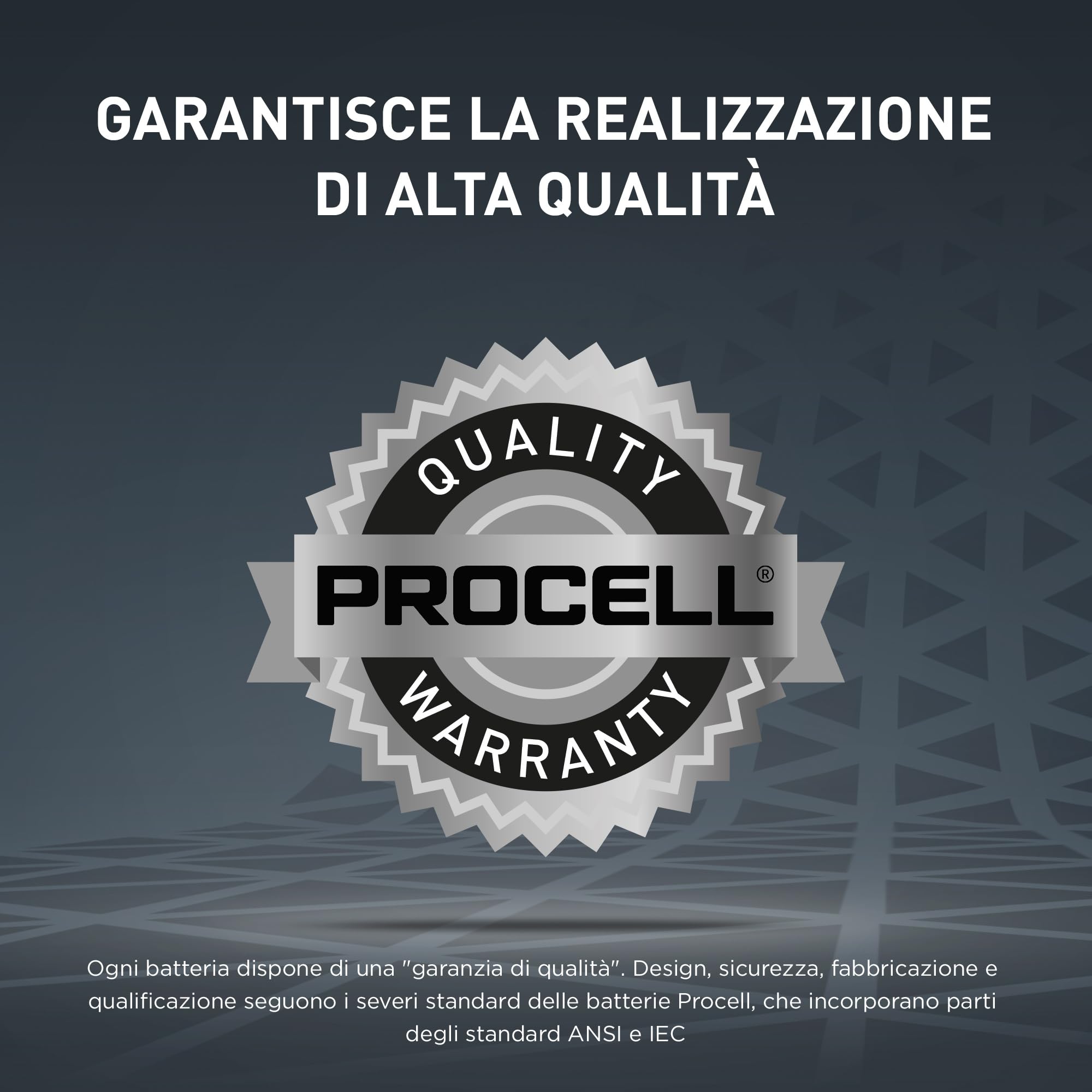 100X Duracell Procell AAA Mini Stilo (10 Blister Da 10 Batterie) 100 Pile (LR03/MINI STILO/MICRO)