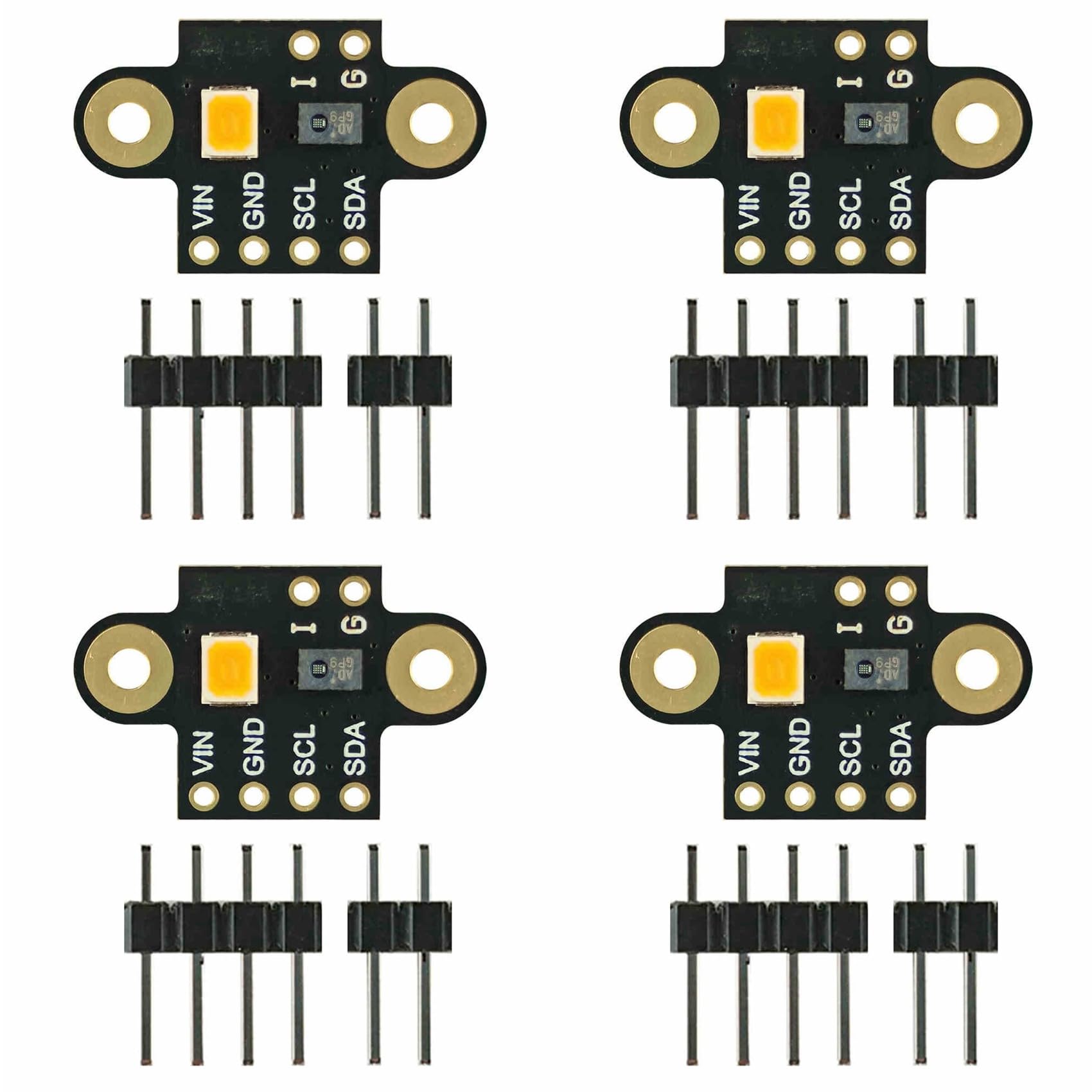 4X -AS7341 Visible Infrared Color Spectrometer Sensor Module Color Temperature Illuminance Color Measurement A