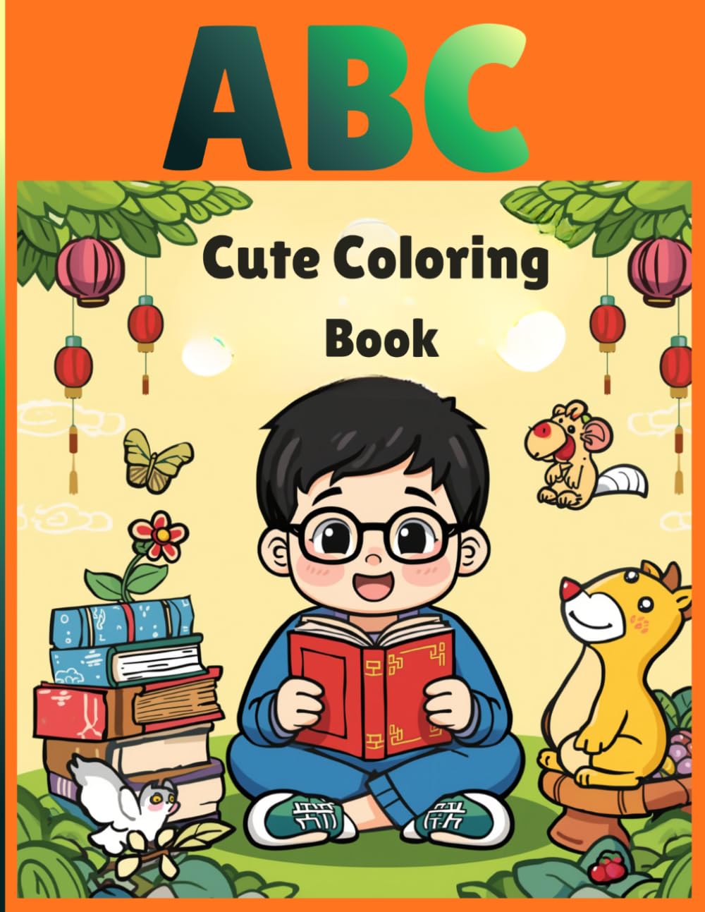 ABC Cute Coloring Book: Bold & Simple