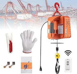 2 in 1 Portable Engine Hoist 1500w Electric Hoist Come Along Winch with Remote Control,1100lbs 25ft Height Electric Winch with Limit Device,2 Control Method,16ft/min Lifting Speed