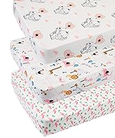 Vista 8 de Juego de 3 fundas para cambiador, tejido de punto ultra suave para bebés, niños y niñas, cohete satélite/coche/autobús