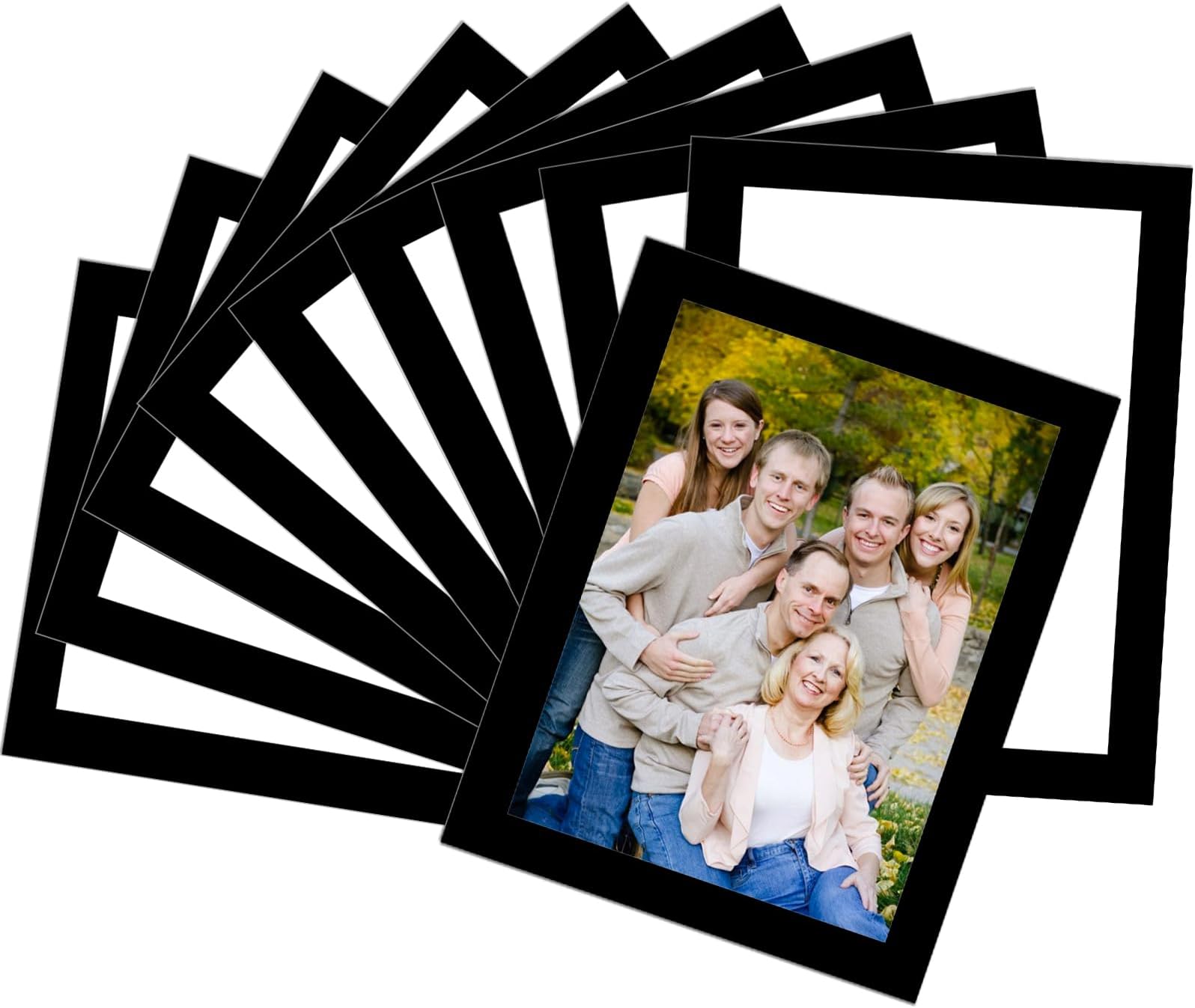 STTMGN Magnetic Picture Frames with Black Border(3.5"X5",10 Pack),Magnet Photo Frame Pockets/Holder,Decorations for Home/Office/School/Classroom/Party