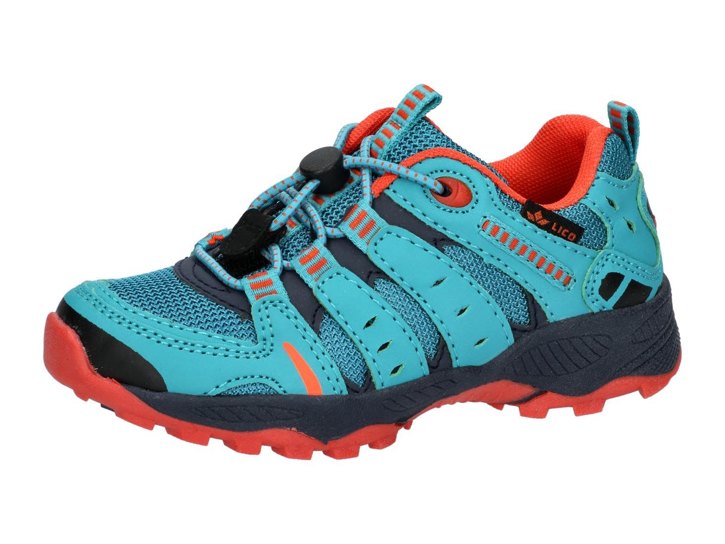 Lico Boys Unisex Children's Fremont Trekking Shoes, Petrol/Navy/Orange, 25 EU