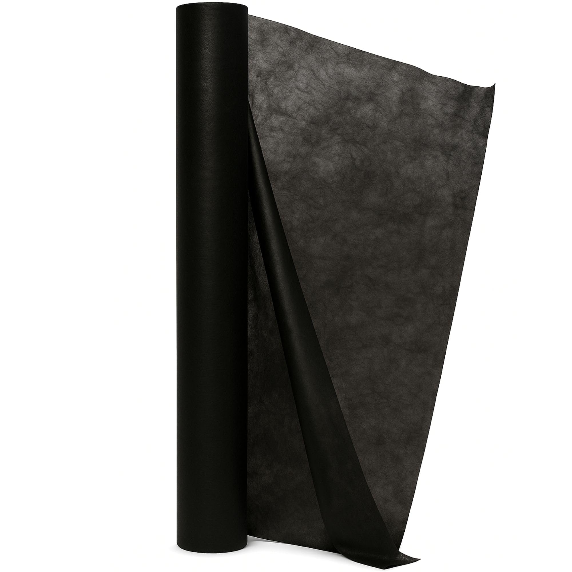 HausHeld® Rotolo TNT lettino 60 cm × 50 m, nero, 14 g/m²