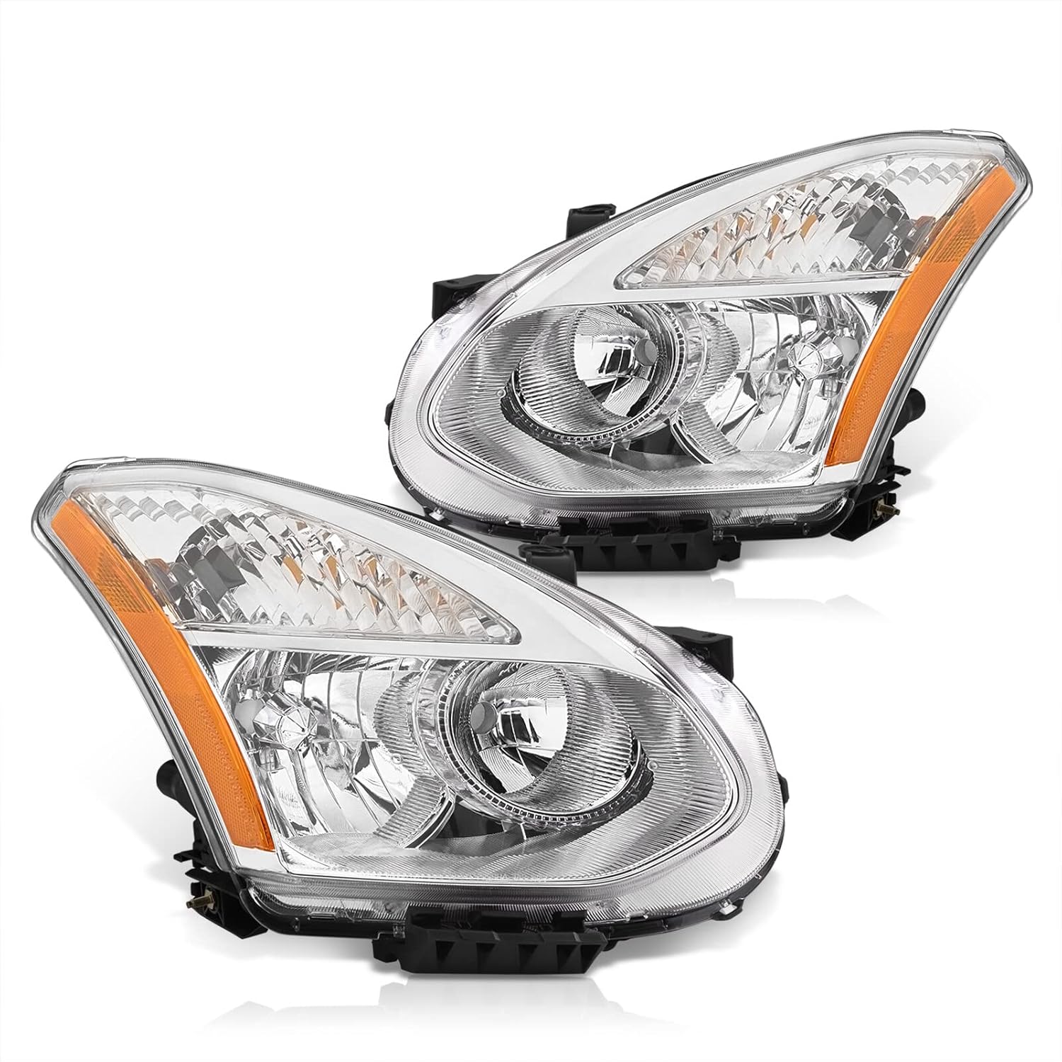 AJP Distributors Driving Headlights Headlamps Bumper Signal Head Lights Assembly Lamps Pair Compatible/Replacement For Rogue/Select 2008 2009 2010 2011 2012 2013 2014 2015 08 09 10 11 12 13 14 15