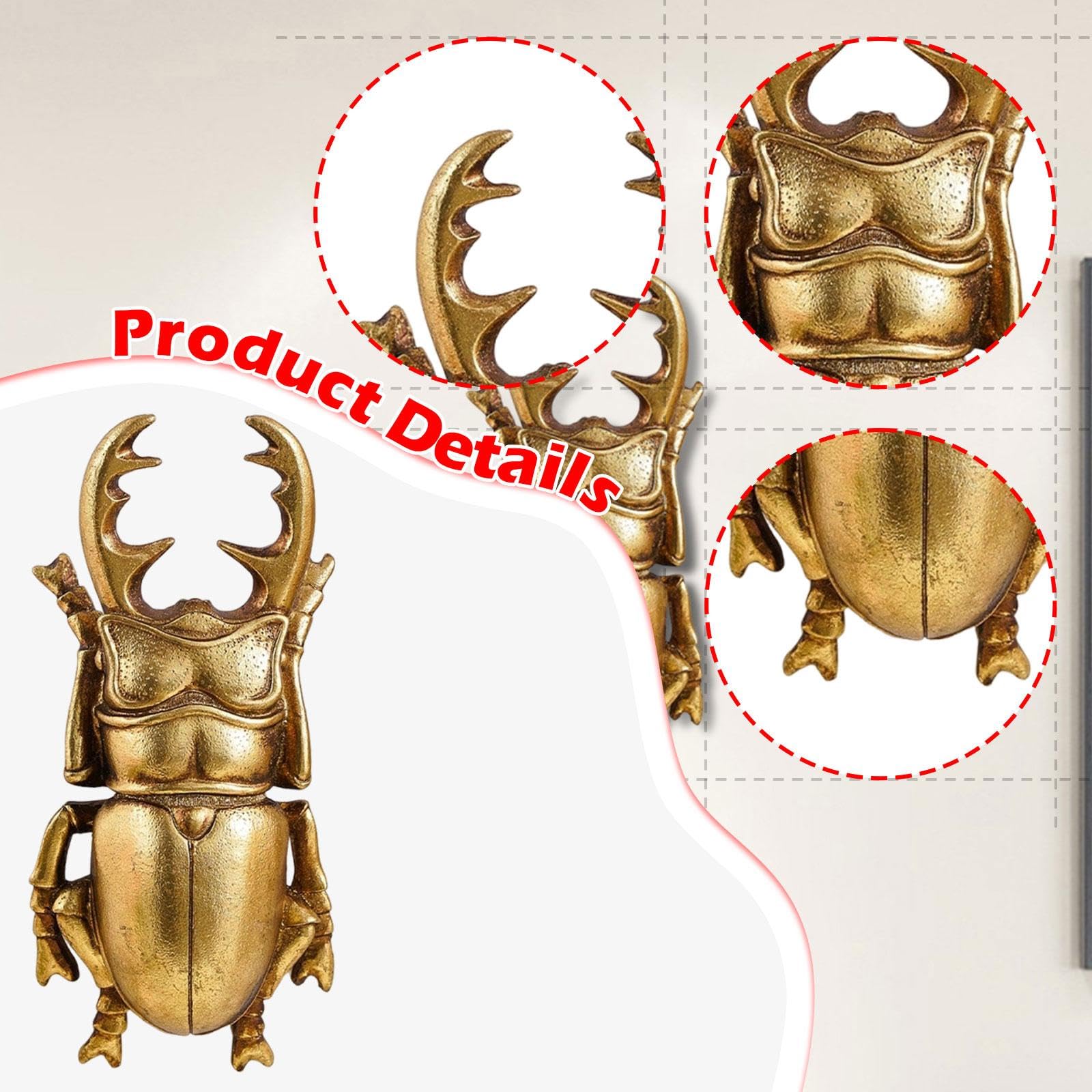 金色のカブトムシ 壁掛け装飾 Amazon.co.jp: Generic カブトムシの置物飾り 動物の置物 壁掛け飾り