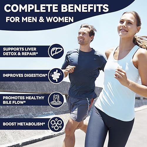 Miniatura 4 de Totaria TUDCA - Sales biliares de 1200 mg (ácido tauroursodesoxicólico), 120 cápsulas, suplementos hepáticos TUDCA puros ultra fuertes, limpieza y