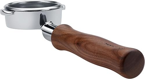 Miniatura 26 de Normcore Portafiltro sin fondo desnudo de 2.008 in, 3 orejas, se adapta a Delonghi Dedica EC680 y EC685, y máquinas de café SMEG y EUPA con mango