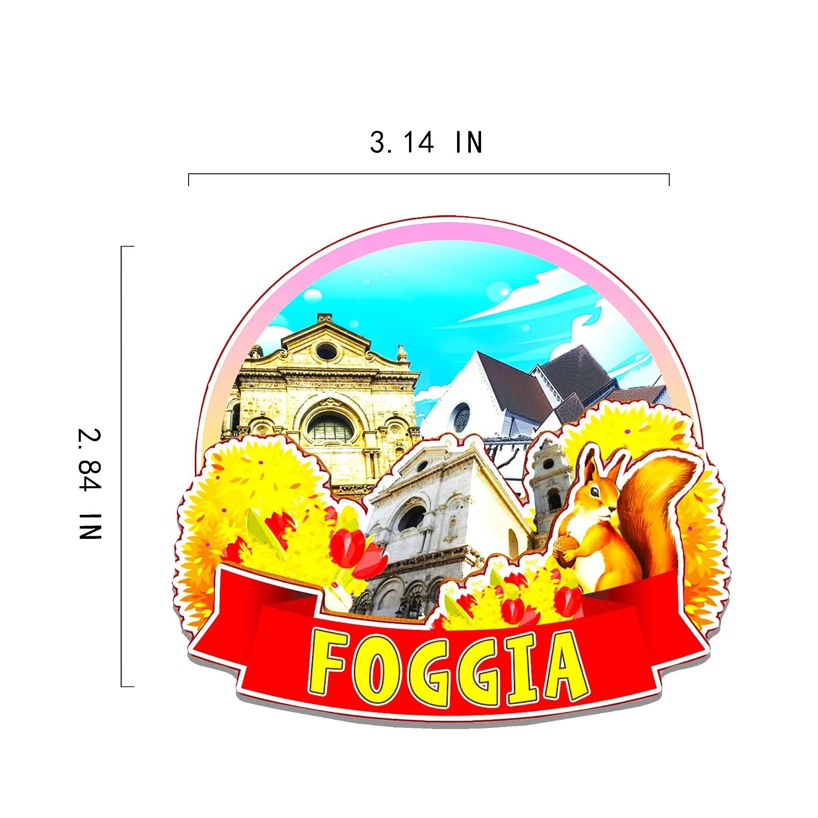Calamita Frigorifero Tel Aviv – Souvenir Di Viaggio Israele, Magnete 3D Città, Regalo Turistico