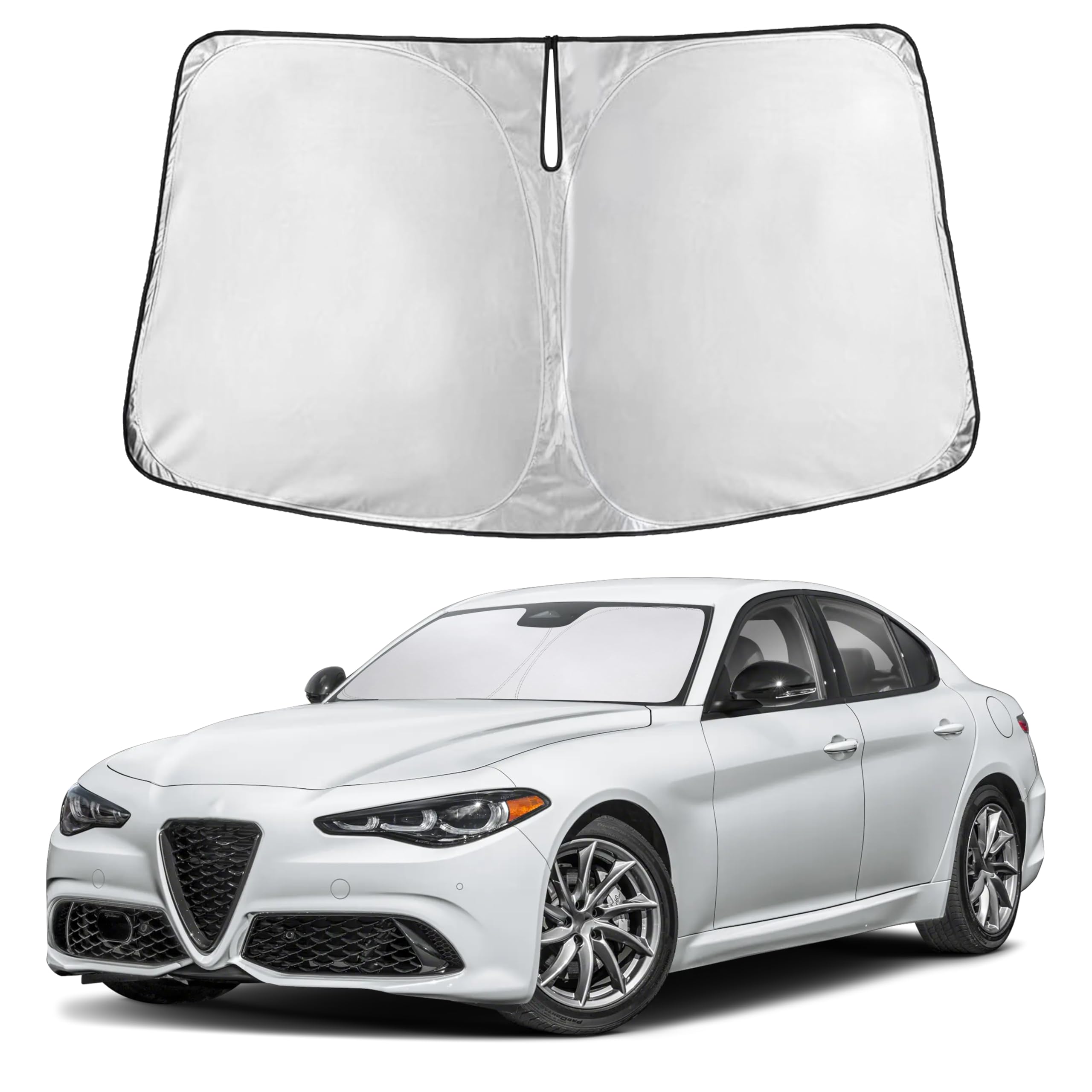 EcoNour Windshield Sunshade Compatible for Alfa Romeo Giulia 2016-2026