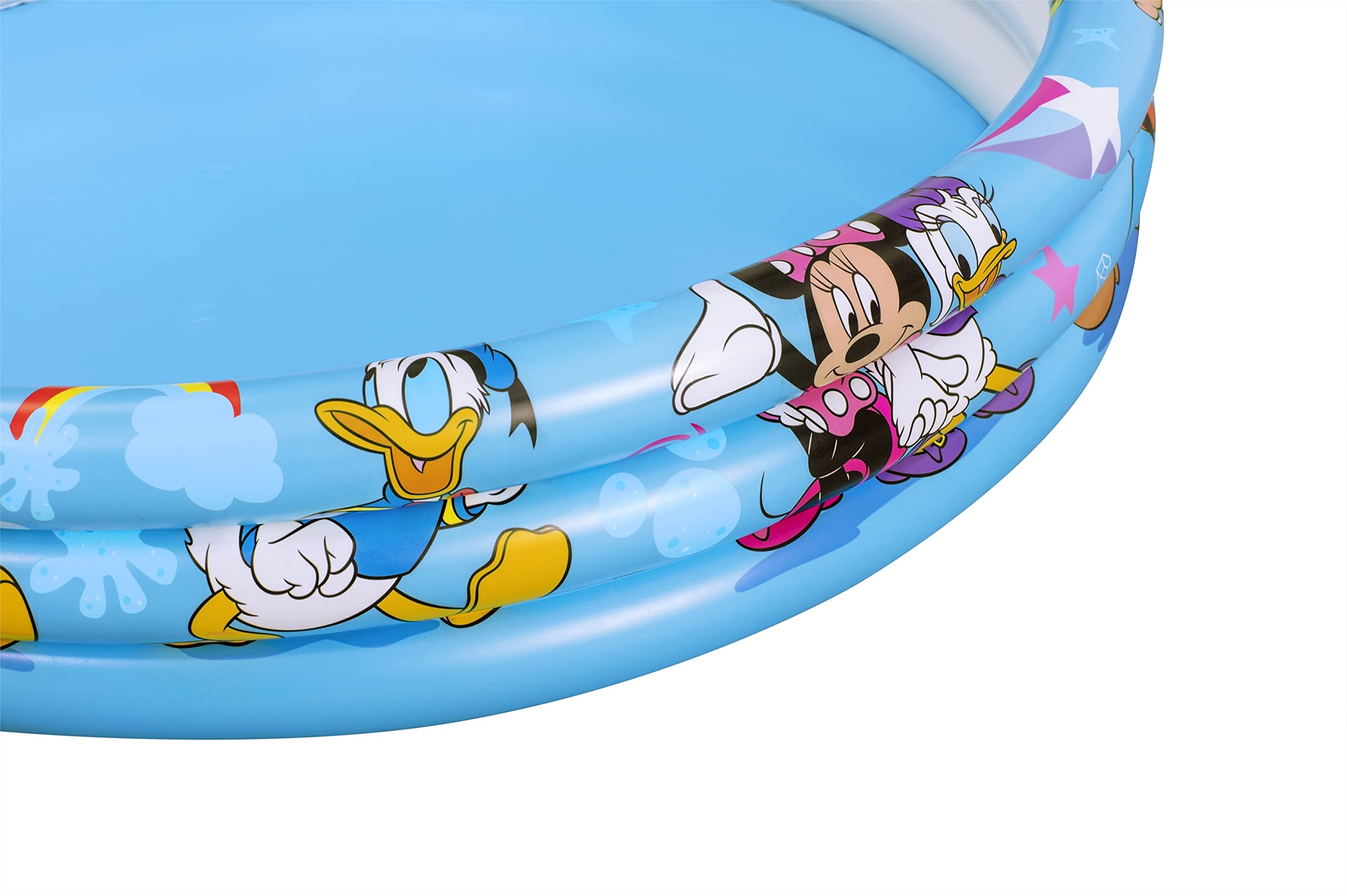 Bestway 91007 Piscina per Bambini "Mickey E Gli Amici Del Rally", 122X25 cm