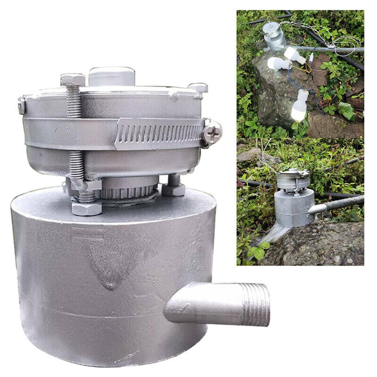 300W 220V Aluminum Alloy Hydro Generator Kit Portable Hydro Generator Mini Aluminum Alloy Hydro Generator Household Lighting Charging Tool