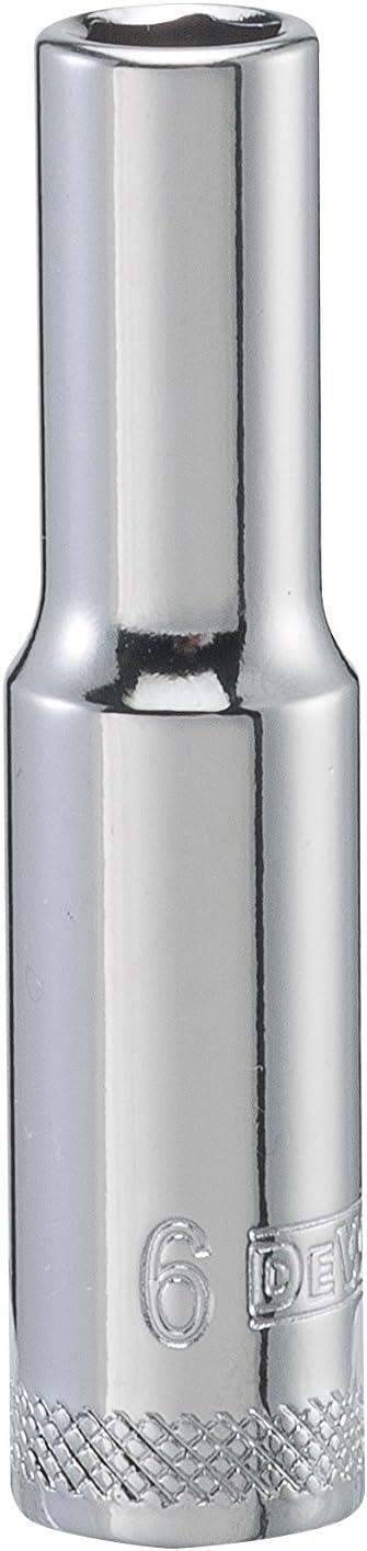 DEWALT 1/4" Deep 6 PT Standard Socket 6MM