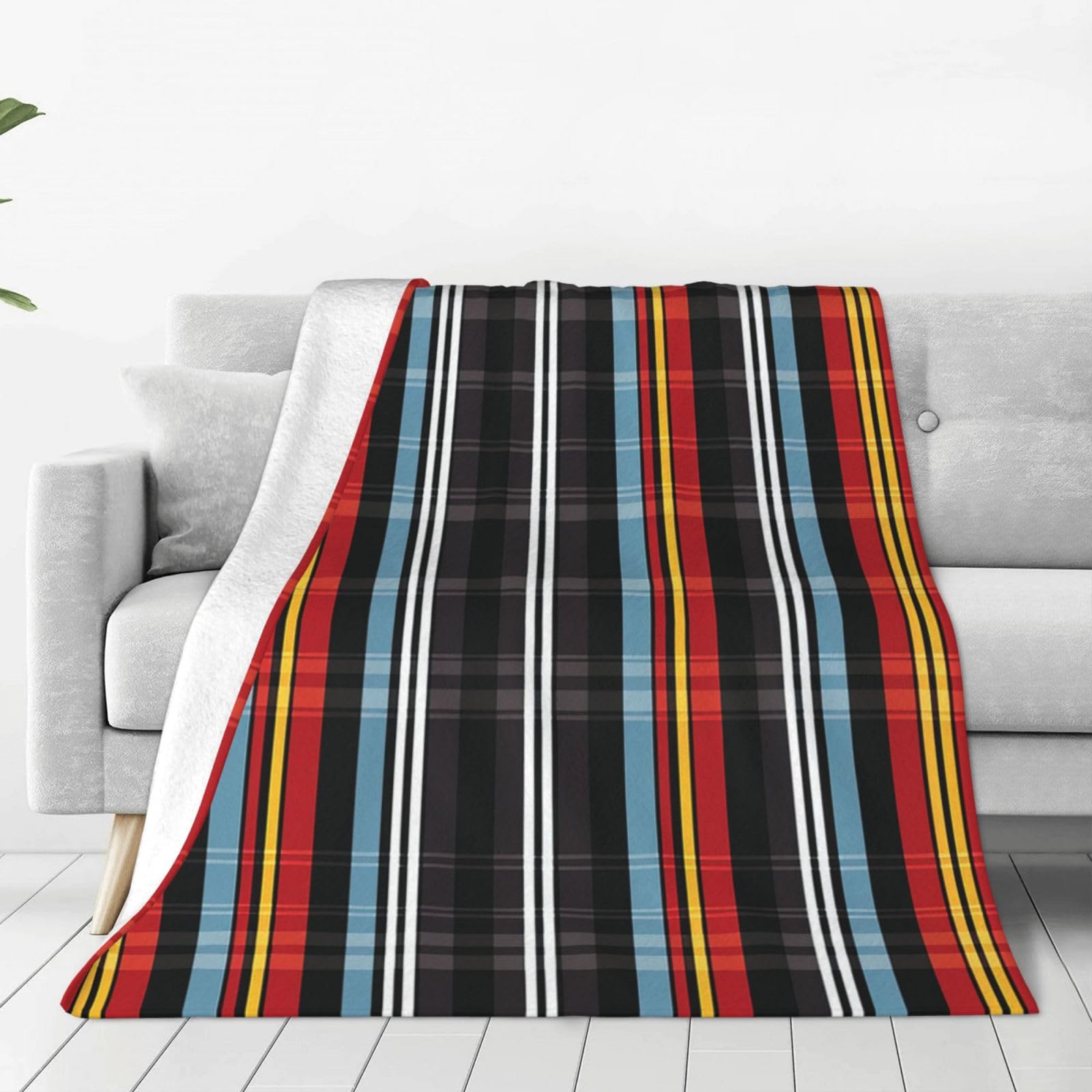 Couverture imprimée flanelle légère chaude lit canapé sofa 152x127