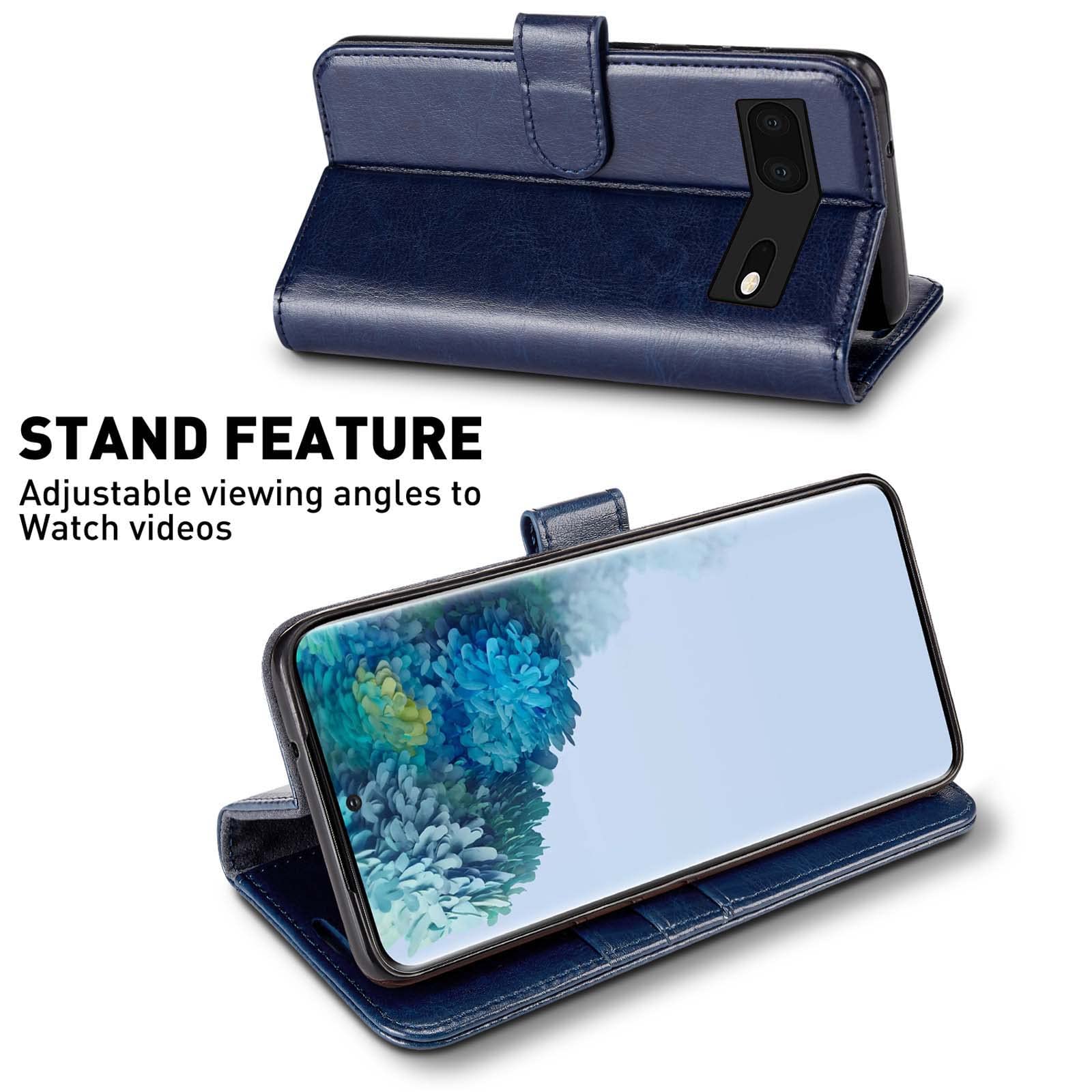 MONASAY Wallet Case For Galaxy S23 Ultra 5G,[RFID Blocking] Flip Folio Leather Cell Phone Cover With Credit Card Holder For Samsung Galaxy S23 Ultra 5G 6.8 Inch