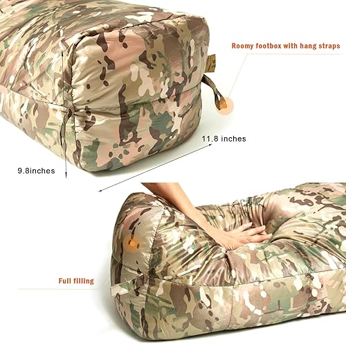 Miniatura 4 de Akmax.cn - Saco de dormir militar con plumón para clima frío