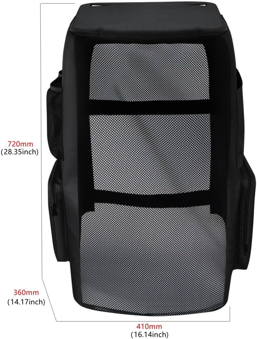 Travel Case Dust Cover for JBL PartyBox 520 - Portable Battery-Powered Party Speaker,Microphone,Charger & Accessories,Portable Protective Case Bag for JBL PartyBox 520,Black - Image 7