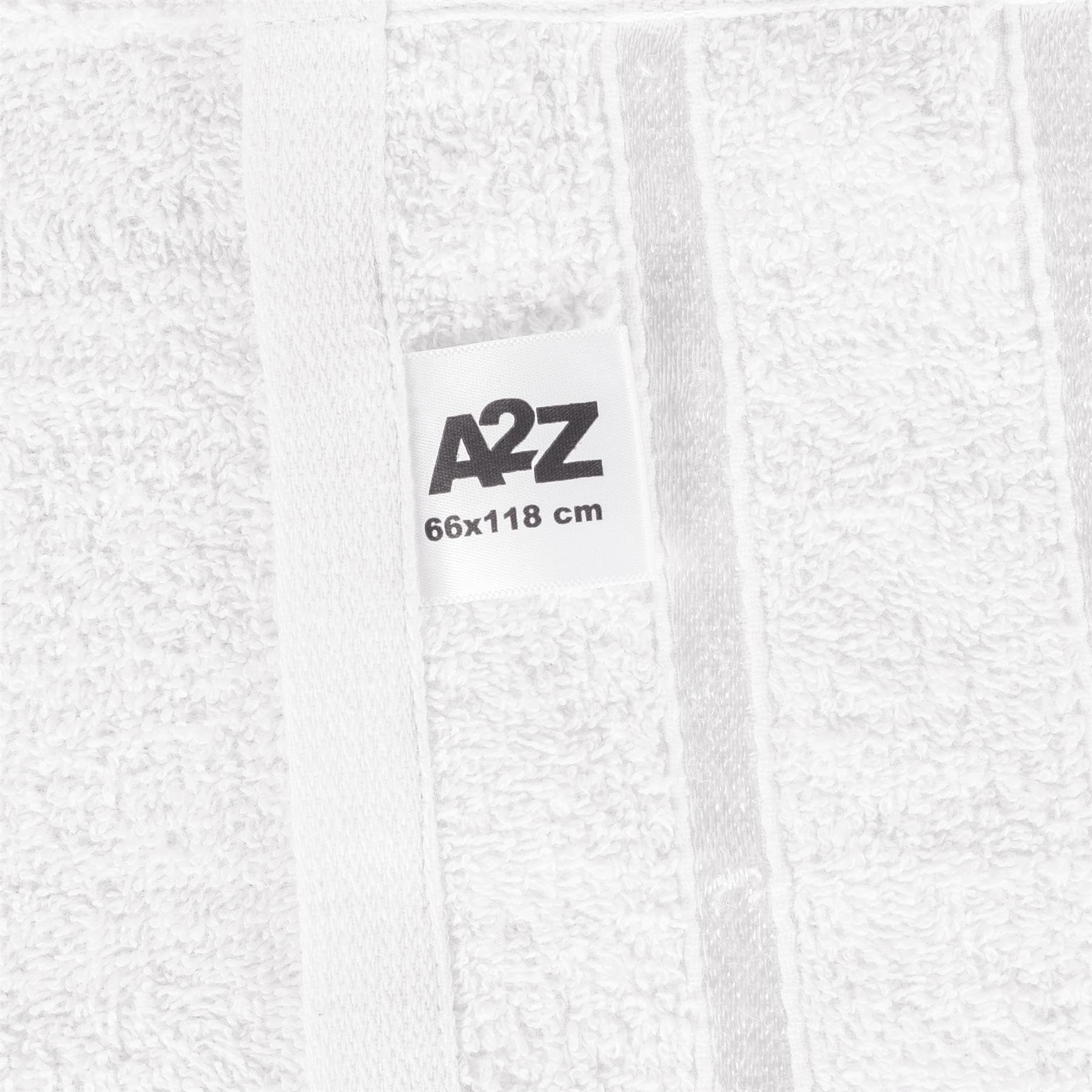A2Z Lujoso 10 Piezas Toalla Conjunto De Fardos 2X Toallas De Baño (66x118cm) 4X Suave y Absorbente Toallas De Mano (51x81cm) y 4X Acogedor Toallas De Cara (30x30cm) 500 gsm 100% Algodón Toallas