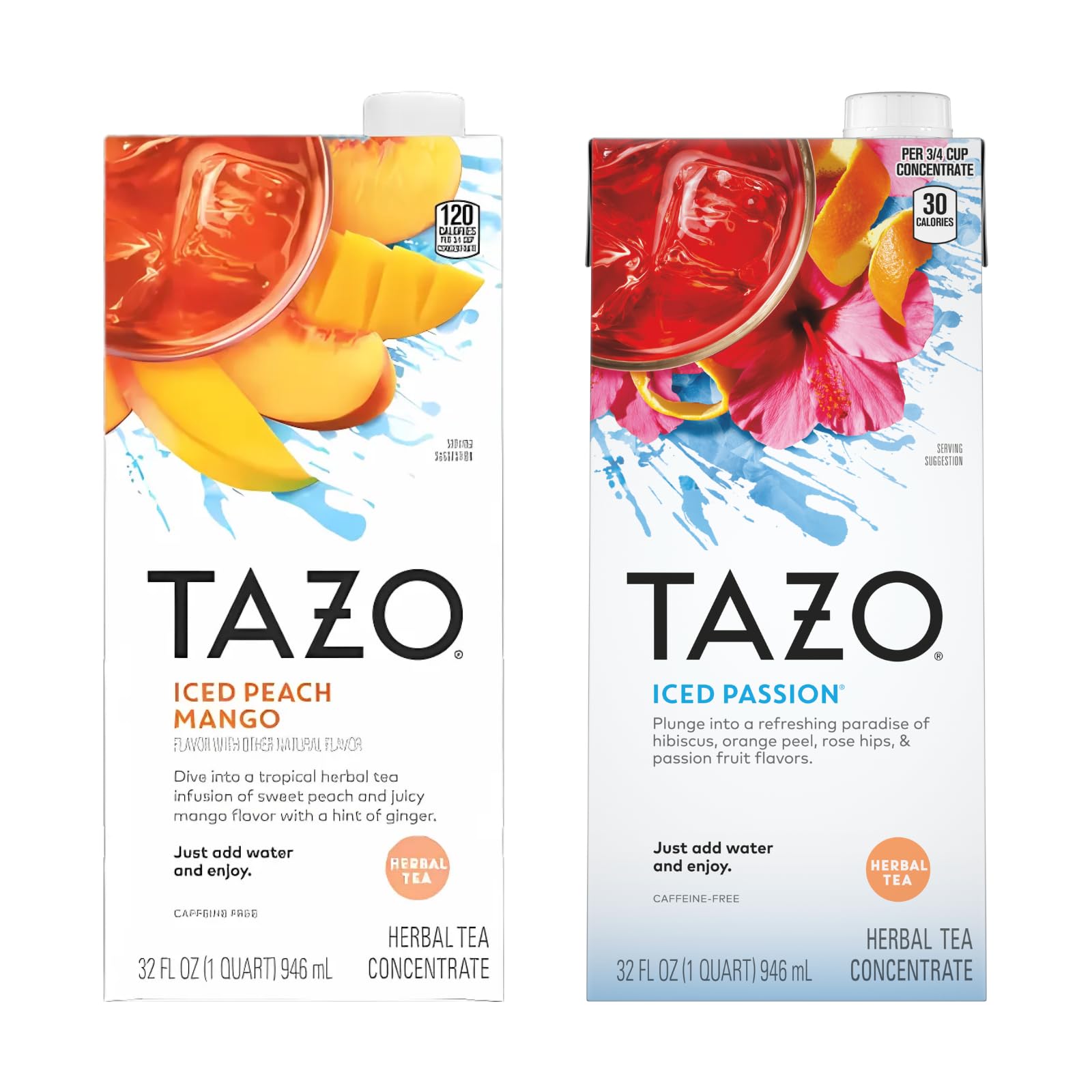 Amazon.com : TAZO Tea Concentrate, Iced Peach Mango, & Iced