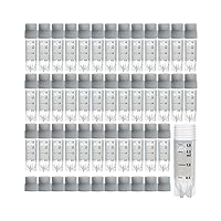 Vista 9 de Tubos de viales criogénicos de PP de 0.1 fl oz, rosca externa, sin código de barras, viales de plástico estériles con tapa de sellado estupenda