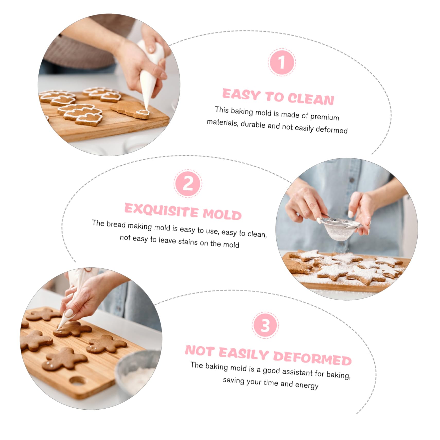 Brotbackformen zum Backen: Katzenkopf-Form, Brotform, Toastform, antihaftbeschichtet, Kuchenform, Käsekuchenform, Backwerkzeuge
