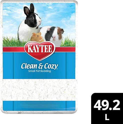 Miniatura 12 de Kaytee Clean & Cozy - Ropa de cama de papel blanco, hecha para animales pequeños, 100 litros, paquete de 2