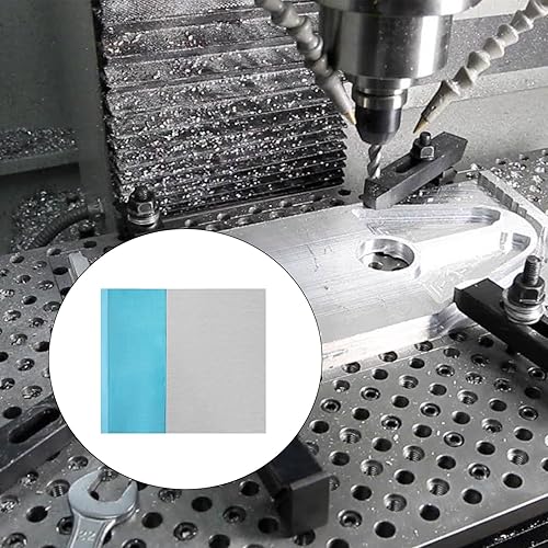 Miniatura 29 de 5052 H32 - Hoja de aluminio de 12 x 12 x 1/64 (0.02 pulgadas), placa de aluminio delgada plana cubierta con película protectora, placa de metal