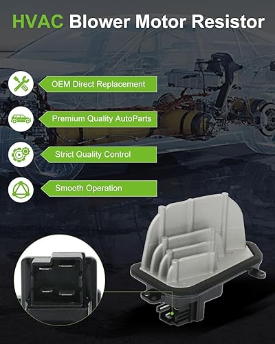 Miniatura 50 de SCITOO Resistencia de motor de ventilador HVAC para 2008-2013 para Chrysler 300/2008-2016 para Town & Country/2008-2010 para Dodge Charger/2008-2018