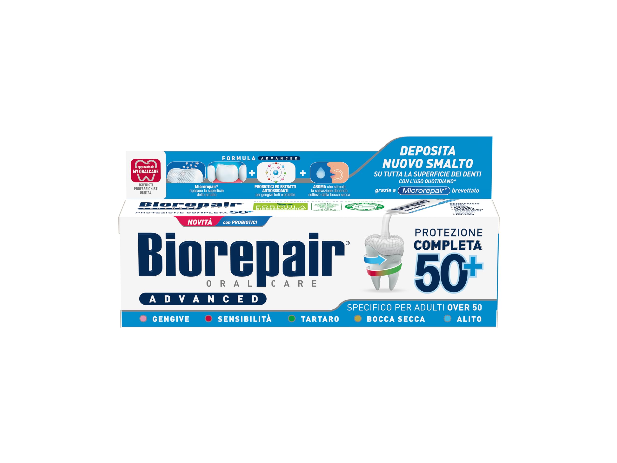 Biorepair Prot Complete Zahnpasta 50+, 75 ml, 12 Packungen