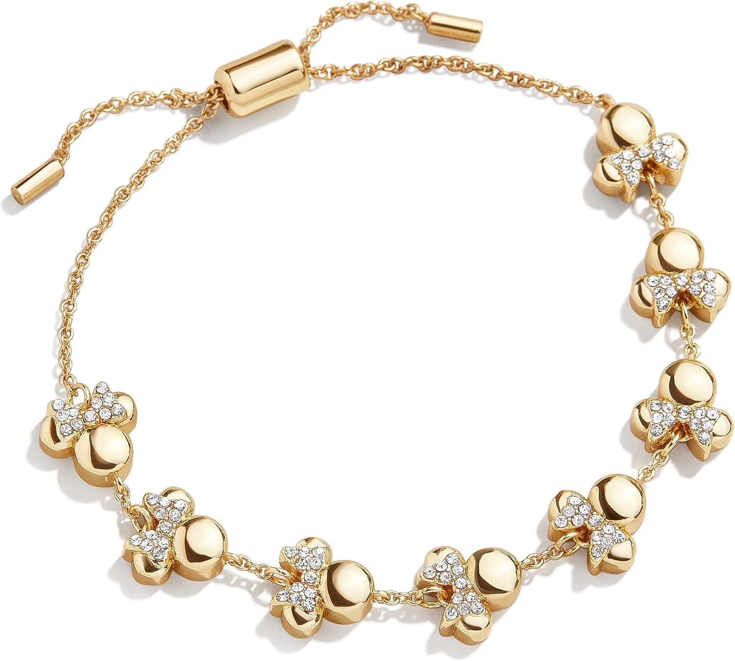 BaubleBar Disney Gold-Plated Brass Pull-Tie Bracelet