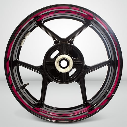 Miniatura 2 de Adhesivo adhesivo de 2 tonos para llanta de motocicleta Crimson compatible con Suzuki GSX R