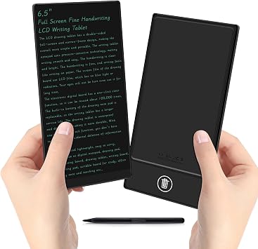 LCD Writing Tablet for Adult Mini 6.5 Inch Reusable Drawing Board | Erasable Writing Pad Portable Use for Office Study Teaching
