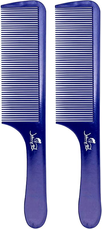JOHNNY B. Get Faded Anti-Static Heat Resistant Professional Hair Combs, 2-Pack Set