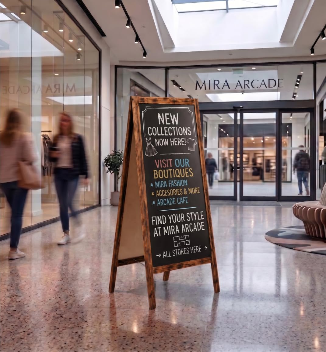 VELORA H&L Pizarra Caballete 70 x 160 cm Madera Quemada – Pizarra Doble Cara de Madera para Bar Restaurante Cafetería y Comercio, Caballete Publicitario Plegable para Exterior, Pizarra de Menú