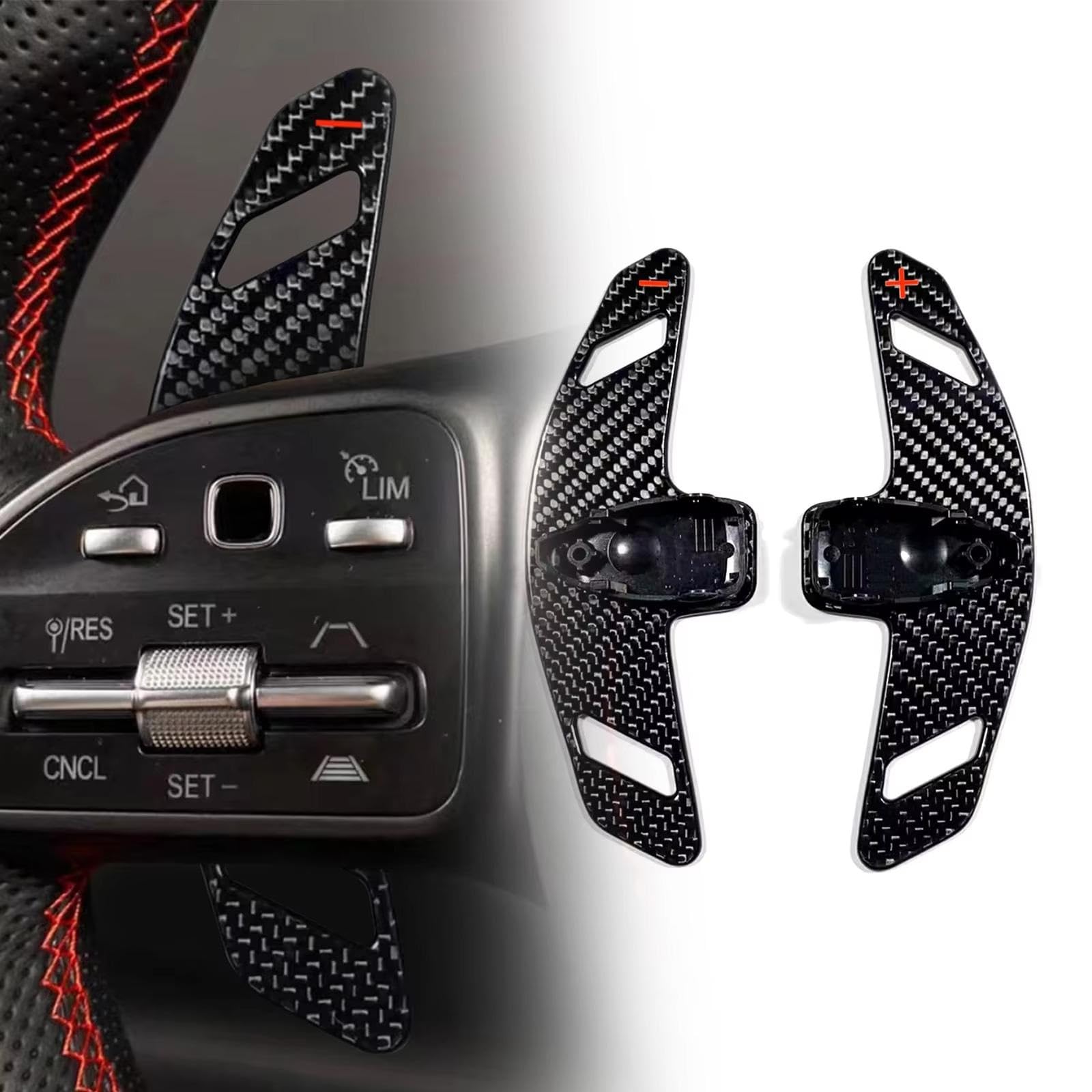 Volante per Auto Paddle Compatibile Con Benz Per Classe V W447 2016 2017 2018 2019 2020 2021 Volante Per Auto In Fibra Di Carbonio Paddle Shift Shifter Esteso