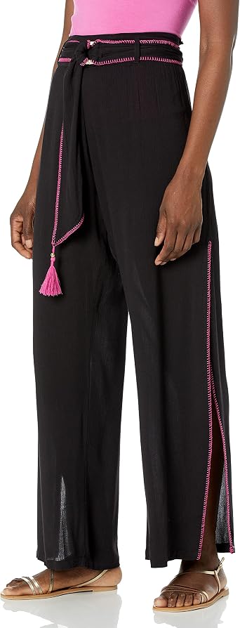 Pantalón Flare Verde Blanco - Pantalones de Mujer