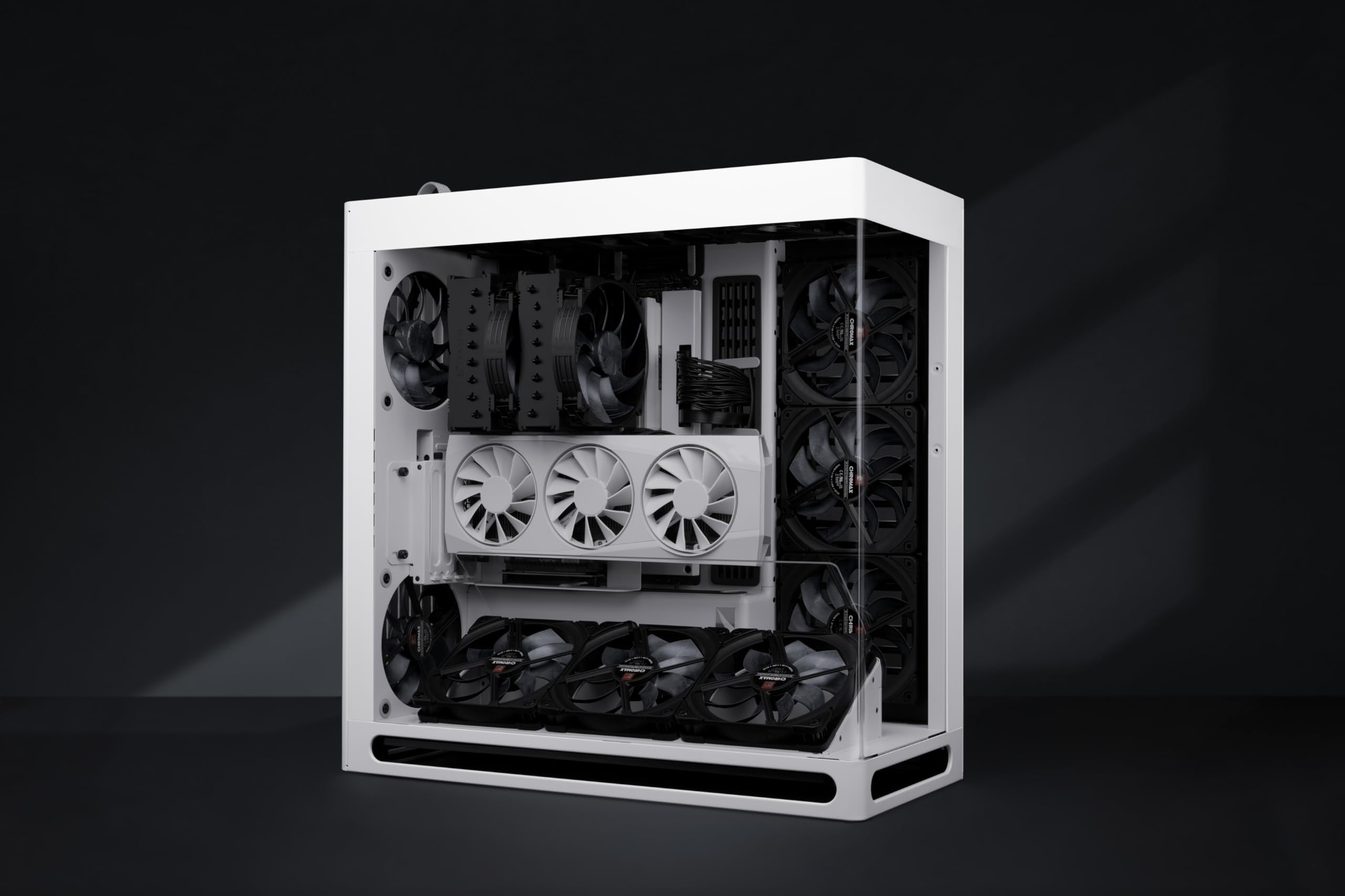 Noctua NF-A14x25 G2 PWM Sx2-PP chromax.black, Set di Due Ventole per Configurazioni di Tipo Push-Pull e Fianco a Fianco (Nero)