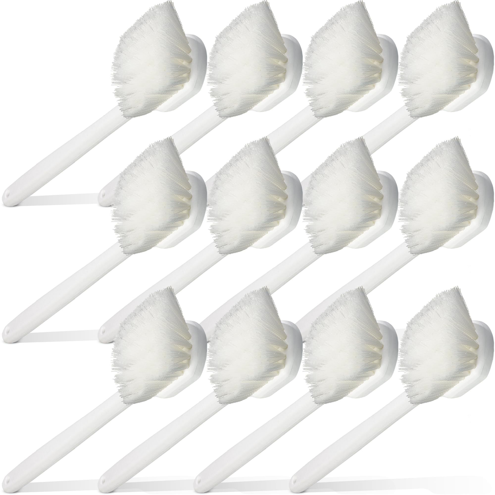 Carlisle 36620L00 flo-pac Plastic Handle Utility scrub Brush, setole in nylon, lunghezza 50,8 cm, setole 5,1 cm, colore: Bianco (confezione da 12)