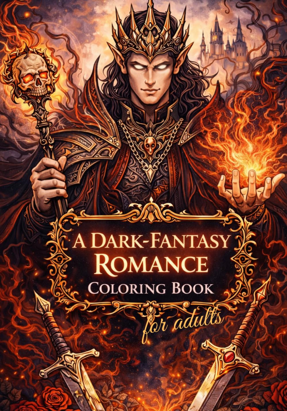 A Dark-Fantasy Romance Colouring Book: for adults (Dark-Romance Coloring Books)