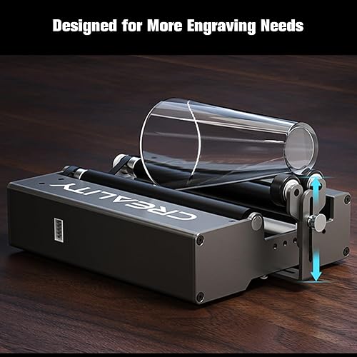 Miniatura 5 de Rodillo giratorio láser, Creality 360 grabador láser de eje Y módulo giratorio para grabar objetos de superficie curva, diámetro de 0.197 in a 4.724