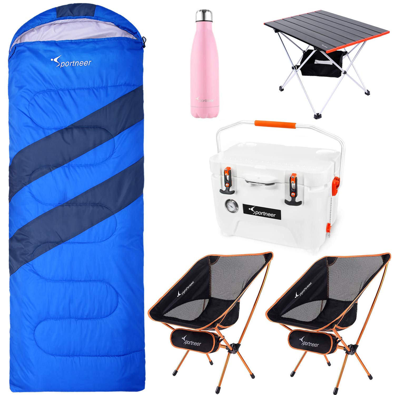 Buy Sportneer Camping Chairs, Lightweight ing Bag, 25 Quart Cooler Ice