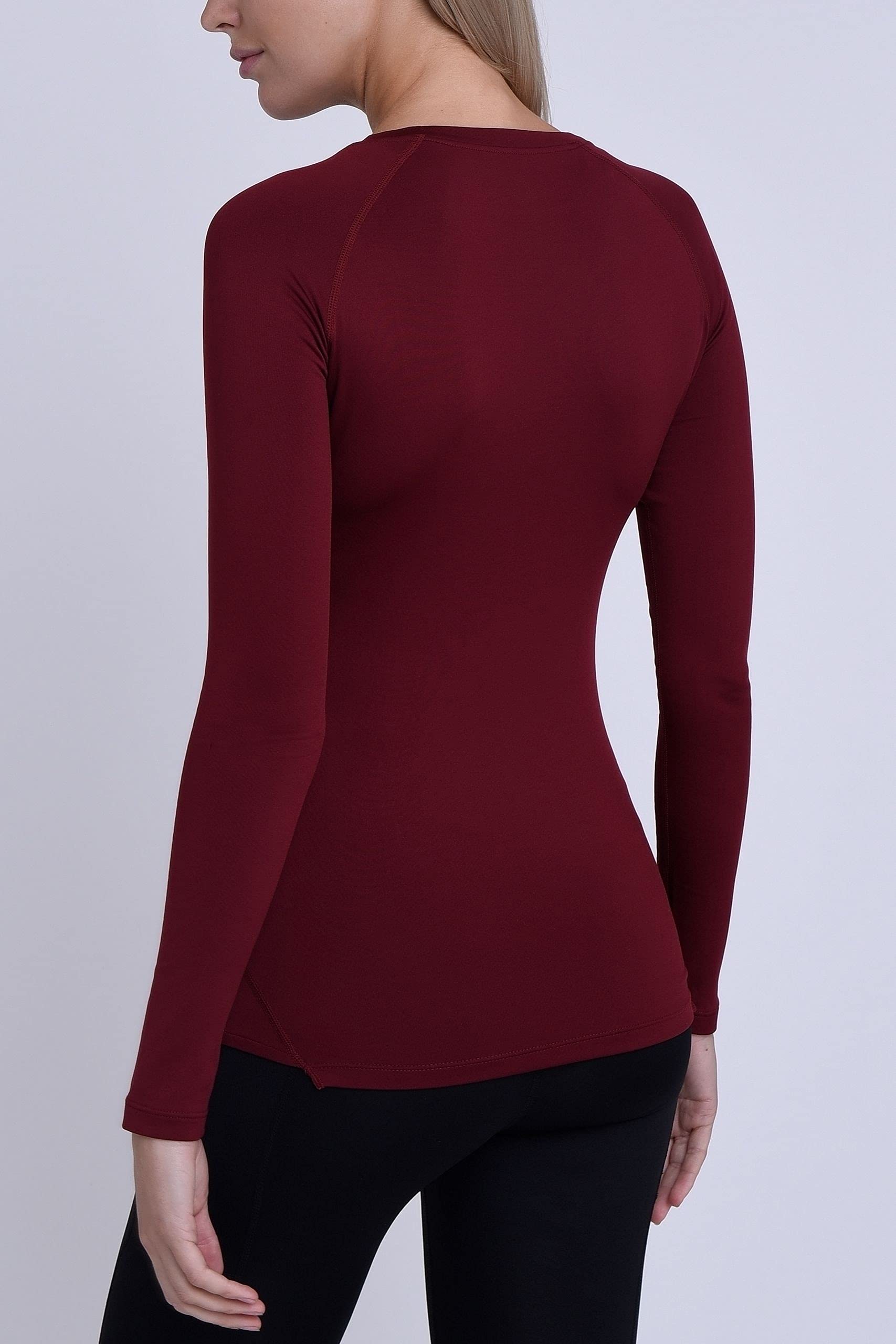 TCA SuperThermal Maglia Termica Donna Manica Lunga - Intimo Termico Donna Invernale - Maglietta Termica Sportiva - Maglie Termiche - Maglia Intima Quickdry - Abbigliamento Termico