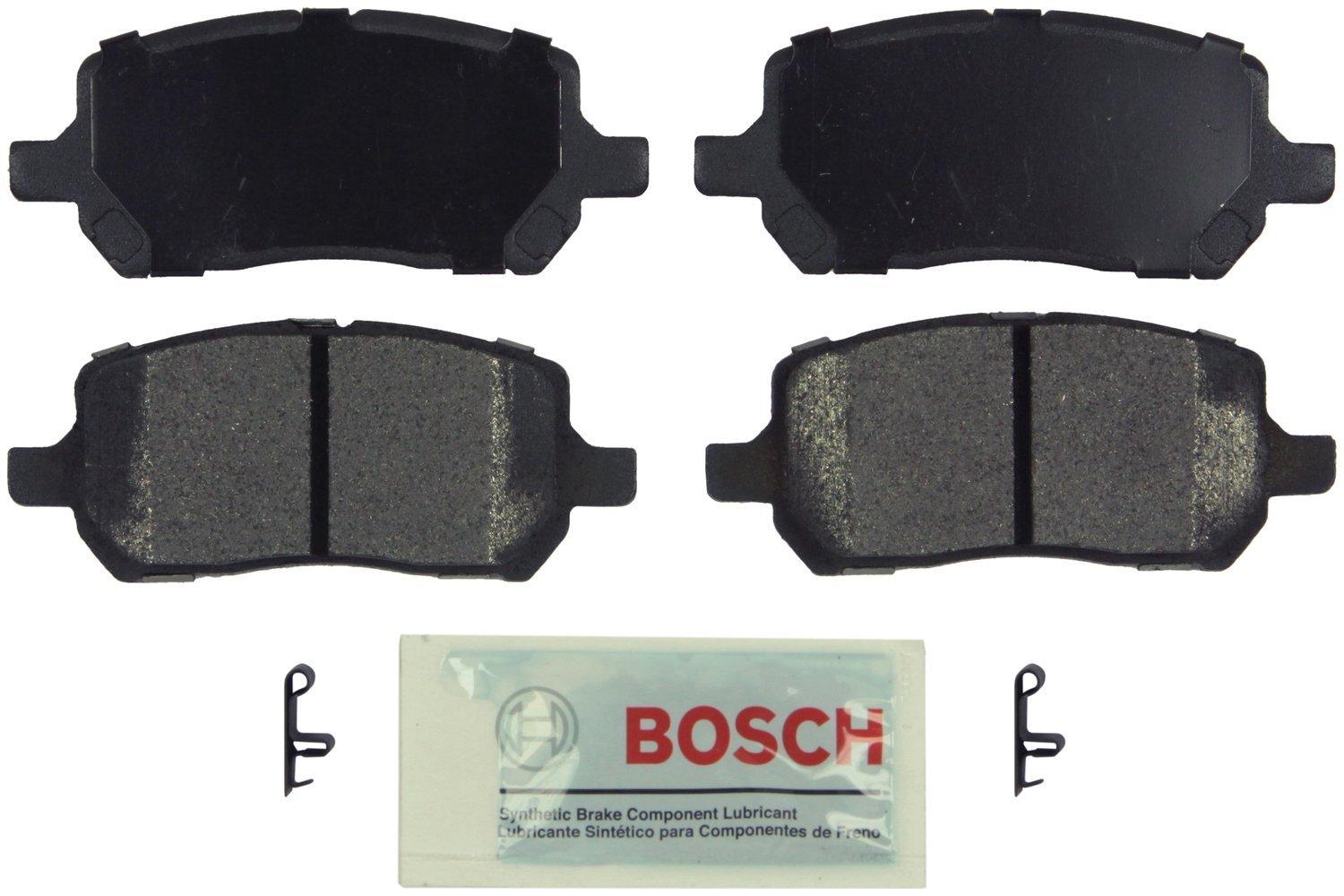 Bosch BE1324H Blue Disc Brake Pad Set with Hardware - FRONT — view 260