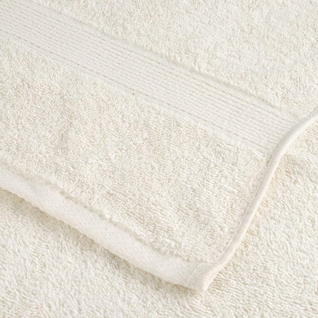 vidaXL Premium Badetücher SOLUND 10 STK. Creme 100x150 cm 600 g/m²